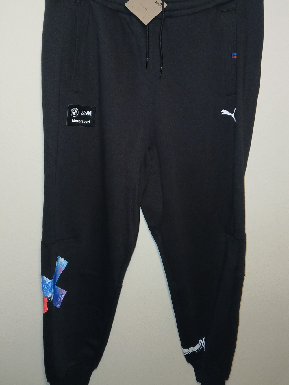 Puma BMW Motorsport black sweatpants size large